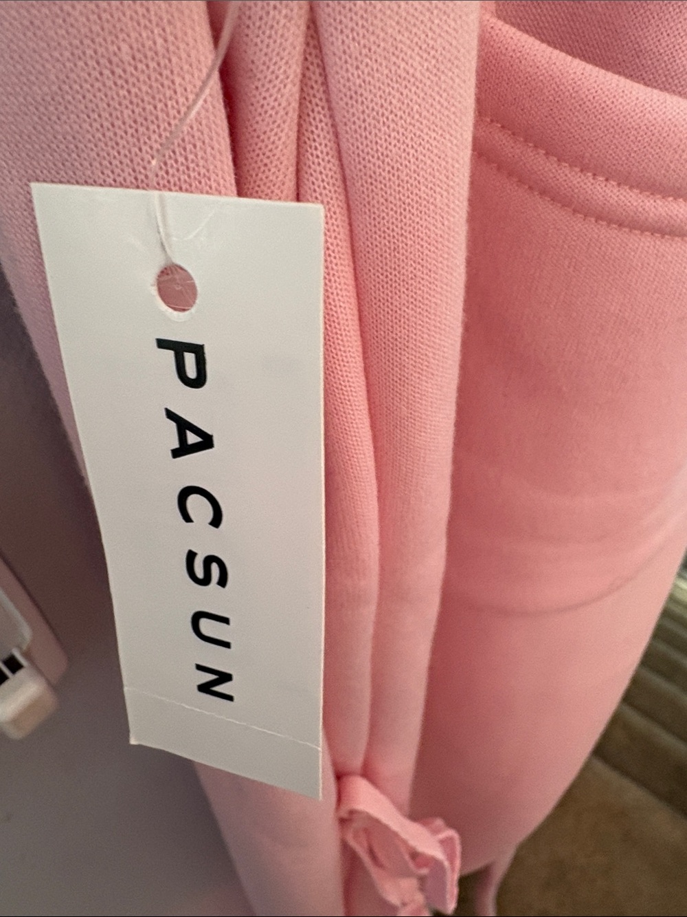 Edikted by Pacsun pink sweatpants with bow detailing on leg - Picture 8 of 8